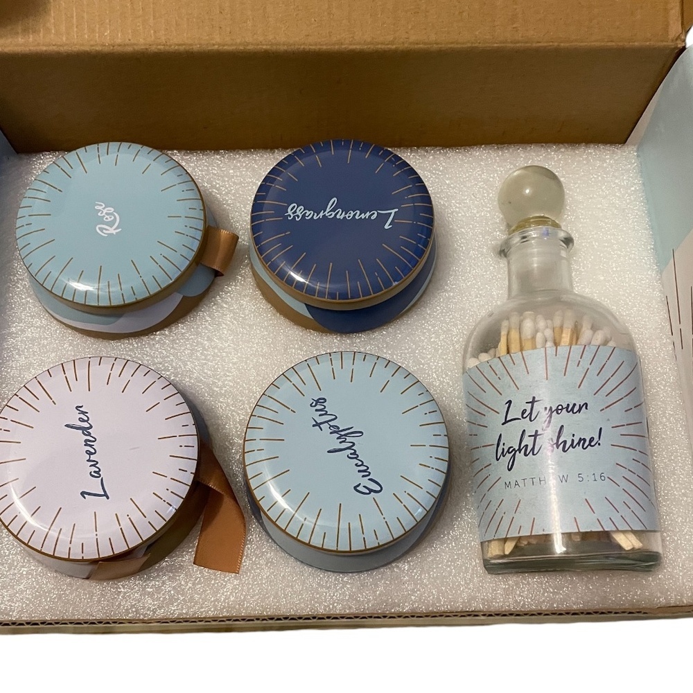 NWB Joel Candle Set Sharing The Light Of God's Love Soy Wax‎ 4Oz